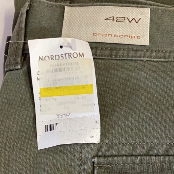 Transcript  Grey/Green Shorts - Picture 4 of 11